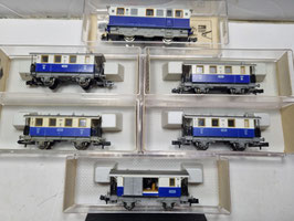 rame de 4 voitures + 1 fourgon + loco digitale ( ESU )  occasion N 1/160    Réf     7969  FLEISCHMANN  DV01-23