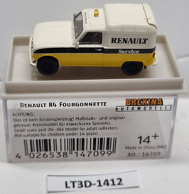 R 4 camionnette Renault " RENAULT "  occasion HO 1/87   Réf: 14709   BREKINA   LT3D-1412