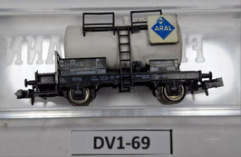 wagon citerne " ARAL " occasion N 1/160    Réf         FLEISCHMANN    DV01-69