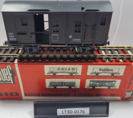 wagon fourgon de queue avec éclairage occasion HO 1/87   Réf: 648.E   JOUEF   LT3D-176