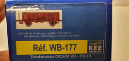 Tombereau Ocem 27 ép. III   HO 1/87   Réf: WB-177  REE