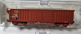 wagon tombereau a rideau occasion  HO 1/87    Réf: 66945   JOUEF   DV20-62