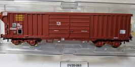 wagon tombereau a rideau occasion  HO 1/87    Réf: 66914   JOUEF   DV20-63