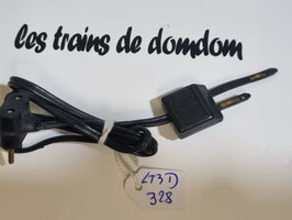 cable de connextion transfo > rails avec 2 fiches occasion Réf: 9859  JOUEF  LT3D-328