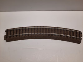 Rail courbe rayon R1 30 degrés  Voie C  HO 1/87  Réf : 62130 TRIX