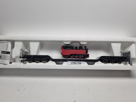 wagon surbaissé  transport de loco occasion  HO 1/87   Réf:     ROCO   LT3D-0756
