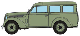 Voiture Renault Juvaquatre Familiale vitrée Verte  HO 1/87 Réf: CB-175 REE