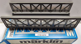 pont droit avec rambarde voie M 3 rails  occasion  HO 1/87   Réf: 7262   MARKLIN   LT3D-274