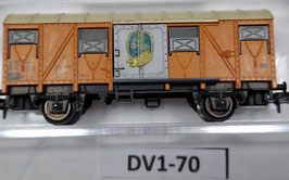 wagon couvert occasion N 1/160    Réf         FLEISCHMANN    DV01-70