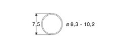 bandages pour roues  D 8,3 - 10,2  DC Réf 40068  ROCO