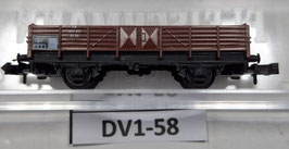 wagon a  plat occasion N 1/160    Réf         FLEISCHMANN    DV01-58