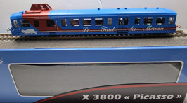 autorail PICASSO  X3876  " le furet du Morvan " analogique HO 1/87  Réf: HJ 2624 JOUEF