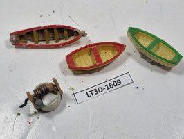 puit + 3 barques  figurine occasion  HO 1/87   Réf: SB   DIVERS   LT3D-1609