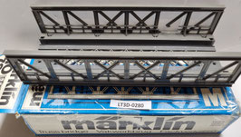 pont droit avec rambarde 1 morceau cassé voie M 3 rails  occasion  HO 1/87   Réf: 7262   MARKLIN   LT3D-280