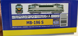 BB9231  DCC son pantos amovibles  HO 1/87 Réf : MB-196S REE