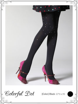 70%オフ！カラフルドットタイツ　Colourful Dots Tights