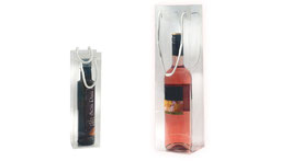 Tragetasche für Flaschen "transparent"