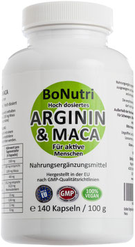ARGININ & MACA - Hochdosiertes Doppel für aktive Menschen