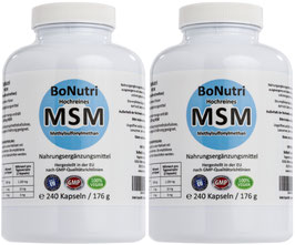 MSM (Methylsulfonylmethan) SPARPACK 480 Kapseln - Zur Ergänzung des täglichen Schwefelbedarfs