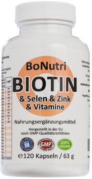 BIOTIN & Selen & Zink & Vitamine - Der Bewahrer von Haar, Haut und Nägeln