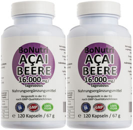 ACAI BEERE 16000 SPARPACK 240 Kapseln - Die Power-Beere aus Brasilien