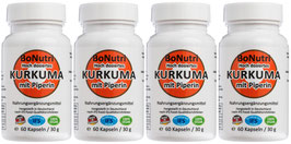 KURKUMA mit Piperin MEGASPARPACK 240 Kapseln - Das Allround-Gesundheitstalent