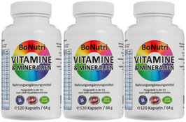 VITAMINE & MINERALIEN SUPERSPARPACK 3 x 120 Kapseln - Der Tagesbedarf in zwei Kapseln