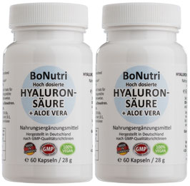 HYALURONSÄURE + ALOE VERA - SPARPACK - 120 Kapseln - Der Wasserbinder