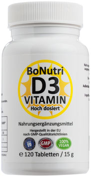 VITAMIN D3 - 120 Tabletten - Das Sonnenscheinvitamin