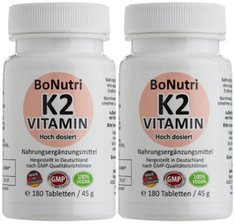 VITAMIN K2 - SPARPACK - 360 Tabletten - Der Calciumregulierer