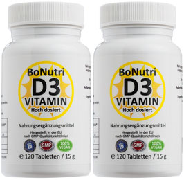 VITAMIN D3 - SPARPACK 240 Tabletten - Das Sonnenscheinvitamin