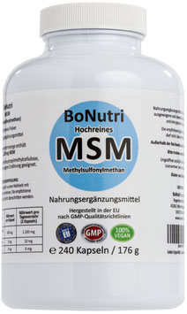 MSM (Methylsulfonylmethan)  - Zur Ergänzung des täglichen Schwefelbedarfs