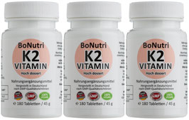 VITAMIN K2 - SUPERSPARPACK - 540 Tabletten - Der Calciumregulierer
