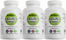 ARGININ & MACA SUPERSPARPACK 420 Kapseln - Hochdosiertes Doppel für aktive Menschen