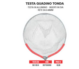 TESTA GUADINO TONDA RETE IN NYLON