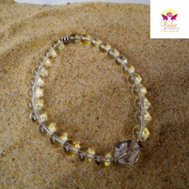 Quartz blanc, bracelet
