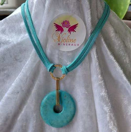 Collier Pi turquoise de chine