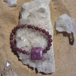 Lépidolite, bracelet