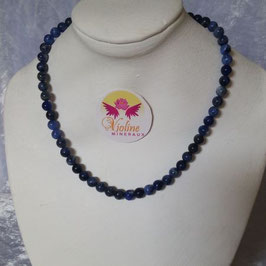 sodalite collier perles 6mm 40cm
