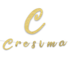 Festone Cresima Oro Metallizzato 3mt