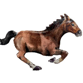 Palloncino in Foil 40" Super Shape Cavallo al Galoppo Marrone "Galloping Horse"