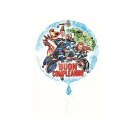 Palloncino 18" mylar Buon Compleanno Avengers