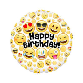 Palloncino 18" mylar H.Birthday Party Smile