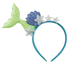 Cerchietto per Capelli con Coda da Sirena Verde Lime