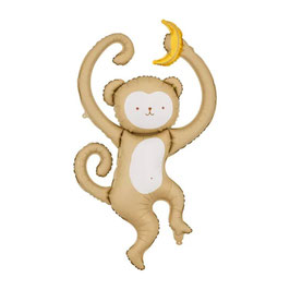 Palloncino in Foil 39" Super Shape Scimmia con Banana