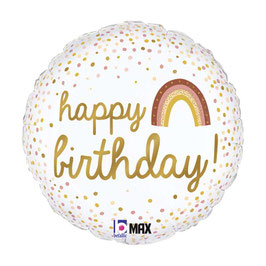 Palloncino in Foil 18" Happy Birthday "Boho Birthday"