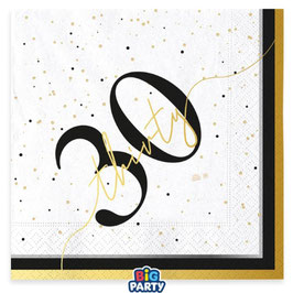 Tovagliolo di Carta 33cm Happy Birthday "Prestige" 16pz