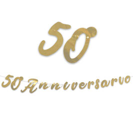 Festone 50° Anniversario "Anniversary" 3mt