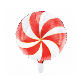 PALLONCINO MYLAR SWIRL red