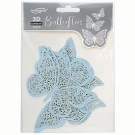 Farfalle Intagliate 3D Celeste Pastello 12pz